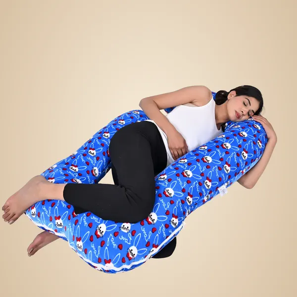 Light_Blue_Polyester_Fibre_Pregnancy_Pillow