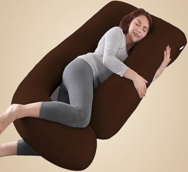 Brown_Polyester_Fibre_Pregnancy_Pillow