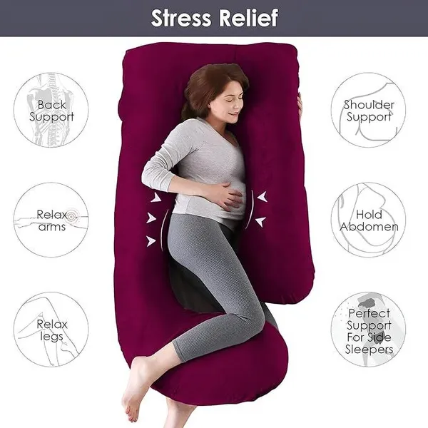 Premium_J_Shape_Purple_And_Grey_Microfibre_Solid_Pregnancy_Pillow_Pack_Of_1