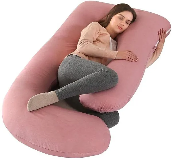 Premium_J_Shape_Purple_And_Grey_Microfibre_Solid_Pregnancy_Pillow_Pack_Of_1
