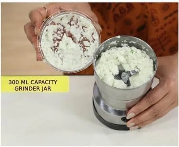 Silver_Mini_Electric_Spice_Grinder_200W_Stainless_Steel_Masala_Mixer_With_Transparent_Lid_Dry_Herbs_And_Seed_Grinder_For_Home_Kitchen_(Capacity_50_100G)