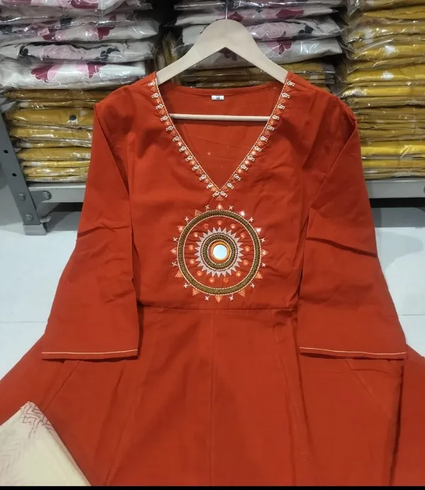 Rust_Orange_Premium_Anarkali_Kurta_Set_With_Dupatta_For_Women_And_Girls