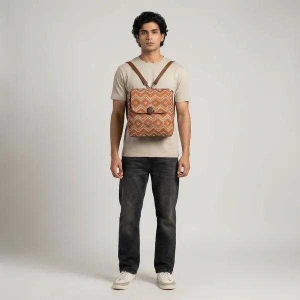 Multicolor_Soft_Jute_Canvas_With_Pu_Leather_Sling_Bag_With_Backpack_For_Daily_Office_Work_Use