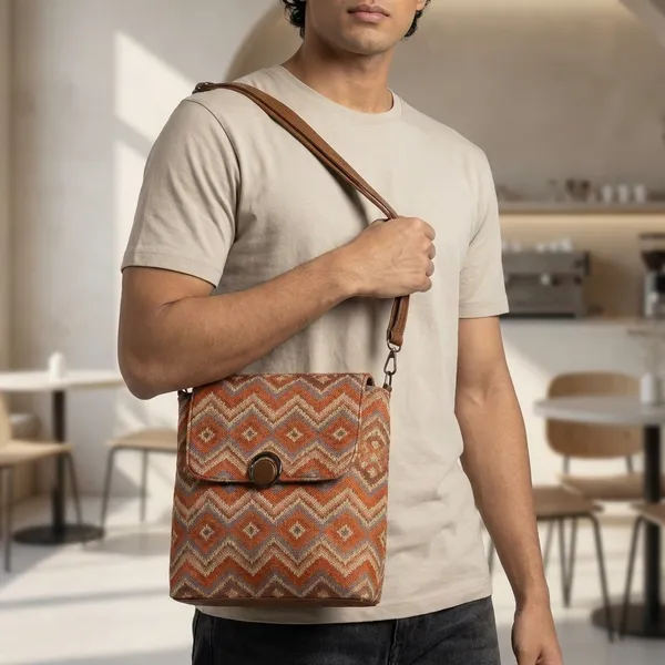 Multicolor_Soft_Jute_Canvas_With_Pu_Leather_Sling_Bag_With_Backpack_For_Daily_Office_Work_Use