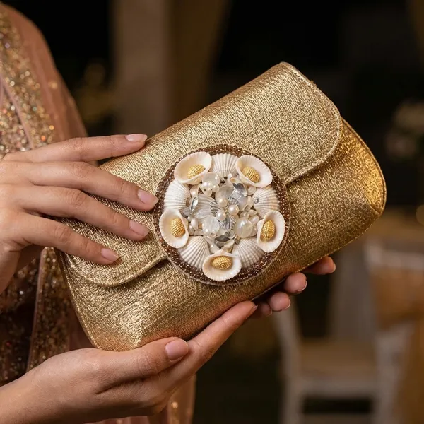 Yellow_Soft_Metallic_Pu_Jute_Clutch_Bag_For_Women