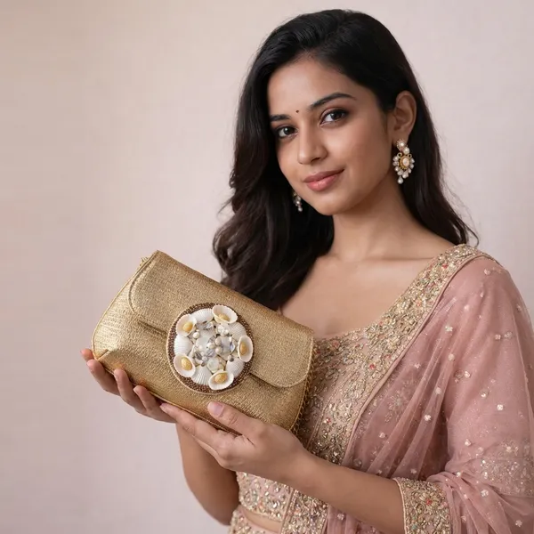 Yellow_Soft_Metallic_Pu_Jute_Clutch_Bag_For_Women