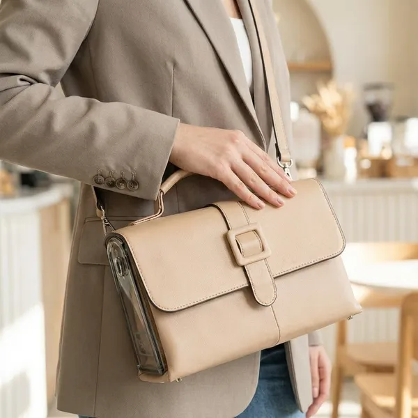 Blush_Pink_Faux_Leather_Sling_Bag_For_Daily_Office_Work_Use