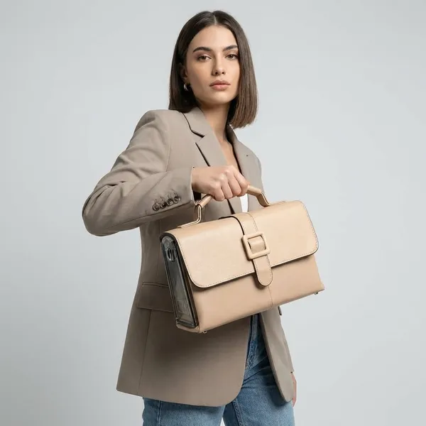 Blush_Pink_Faux_Leather_Sling_Bag_For_Daily_Office_Work_Use