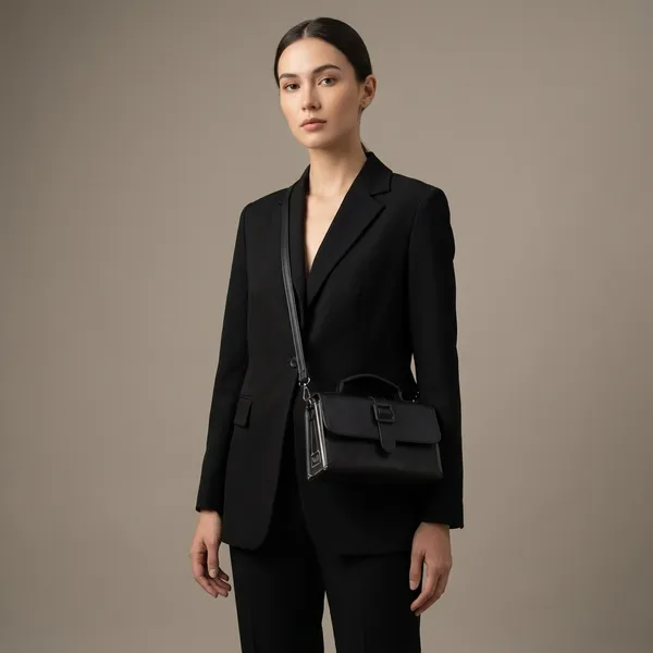 Black_Faux_Leather_Sling_Bag_For_Daily_Office_Work_Use