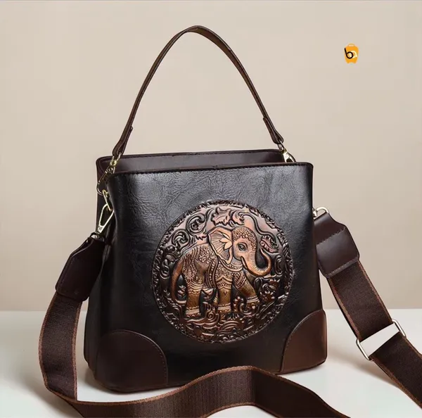 Black_Canvas_Pu_Leather_Bucket_Bag_For_Women
