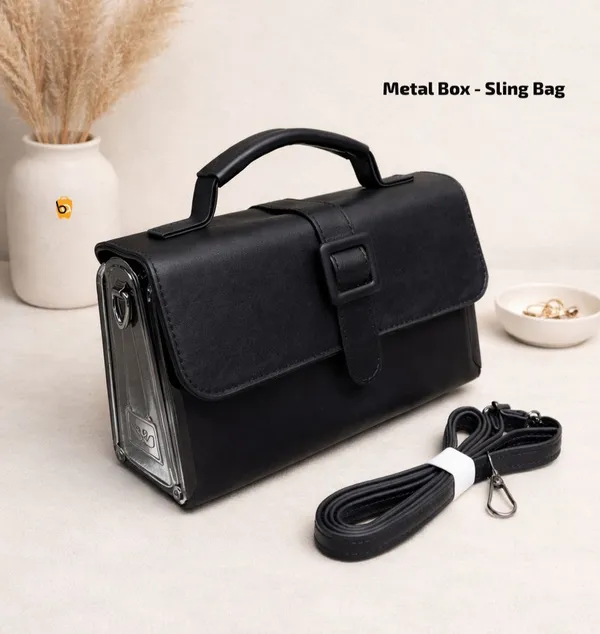 Black_Faux_Leather_Sling_Bag_For_Daily_Office_Work_Use
