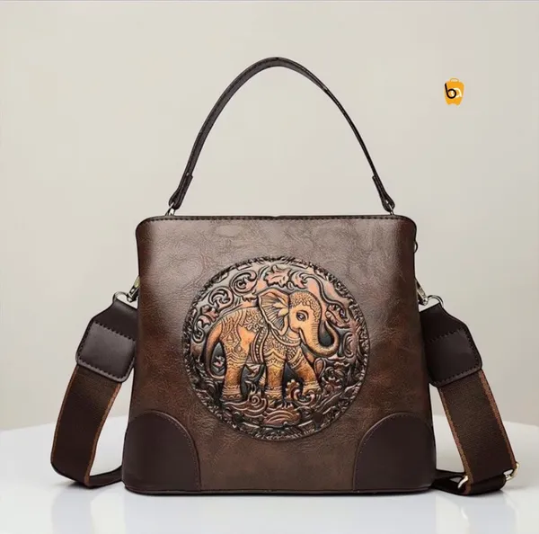 Brown_Canvas_Pu_Leather_Bucket_Bag_For_Women