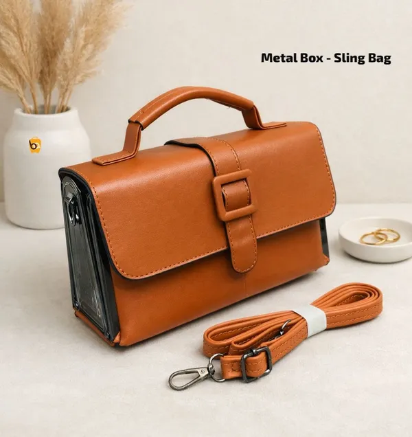 Brown_Faux_Leather_Sling_Bag_For_Daily_Office_Work_Use