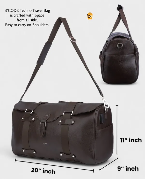 B’CODE_TechTraveler_Weekender_Duffel_Bag