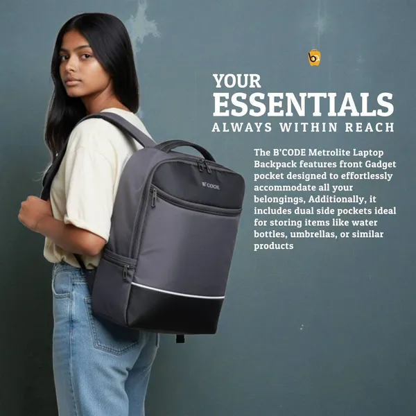 Grey_Cordura_With_Double_Compartment_Backpack_For_Daily_Office_Work_Use