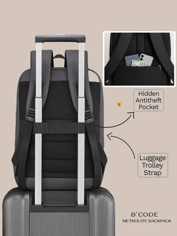 Grey_Cordura_With_Double_Compartment_Backpack_For_Daily_Office_Work_Use