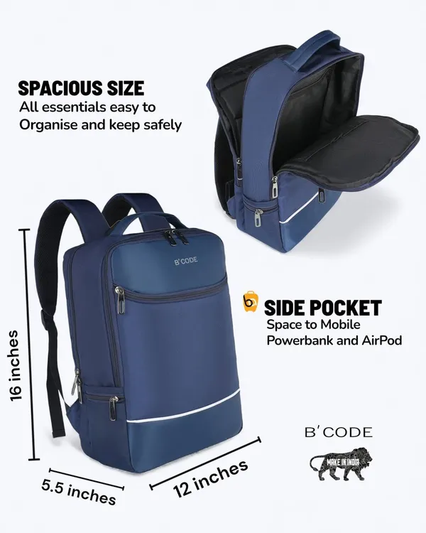Blue_Cordura_With_Double_Compartment_Backpack_For_Daily_Office_Work_Use