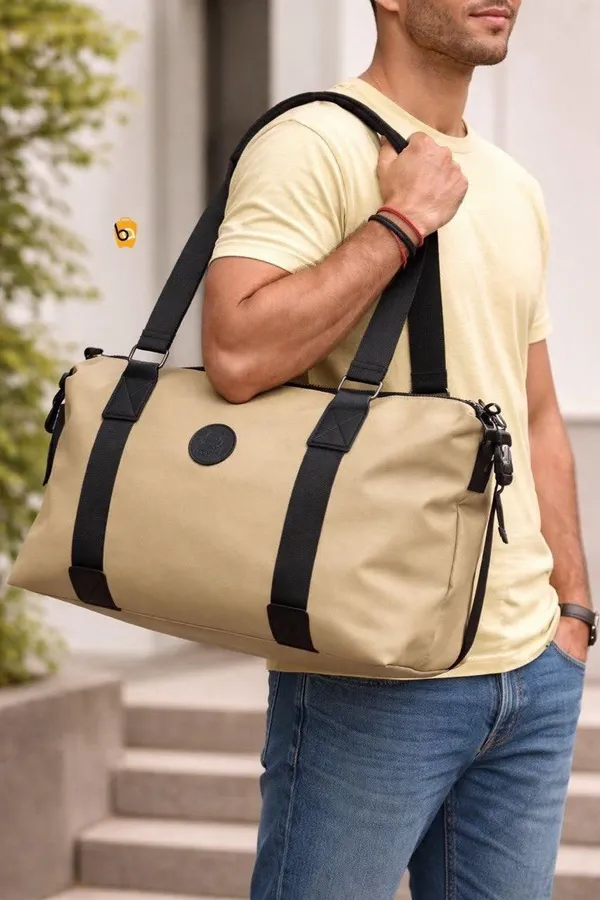 Luxurious_Duffel_Bags_in_CK_Dotted_Fabric