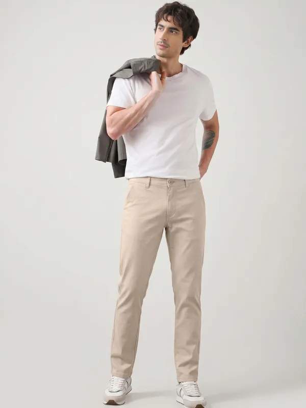 Beige_Solid_Slim_Fit_4WAY_STRETCH_Trousers_for_Men