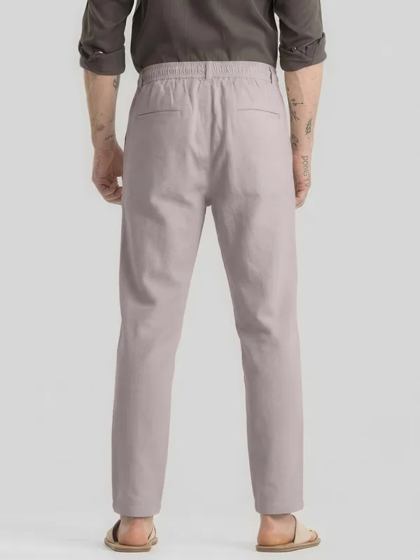 Mens_AIR_LINEN_Casual_Drawstring_Pants_Light_Grey