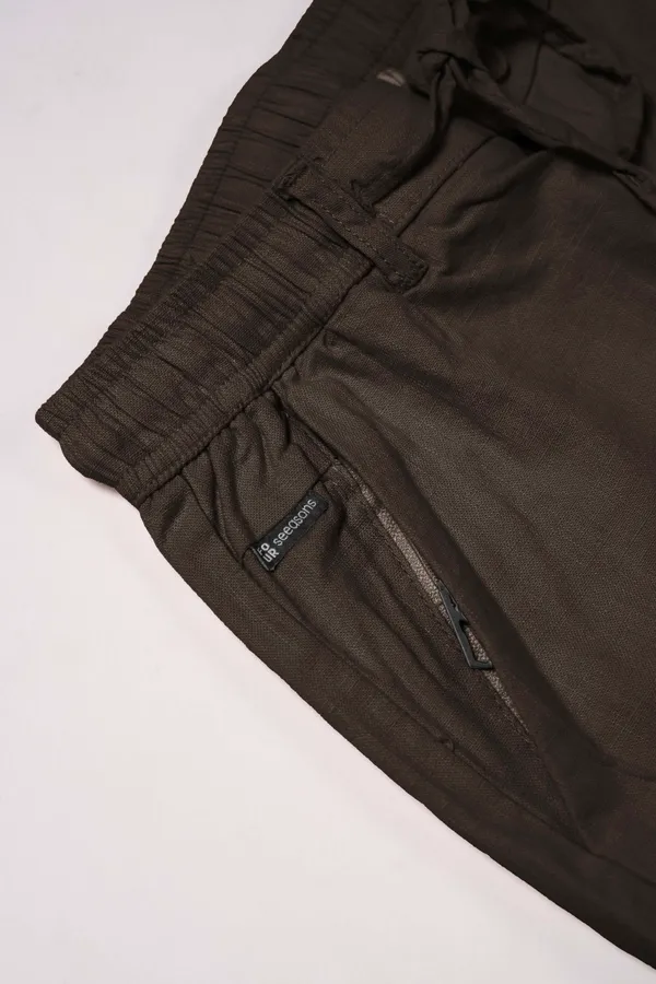 Mens_AIR_LINEN_Linen_Casual_Drawstring_Pants_Dark_olive