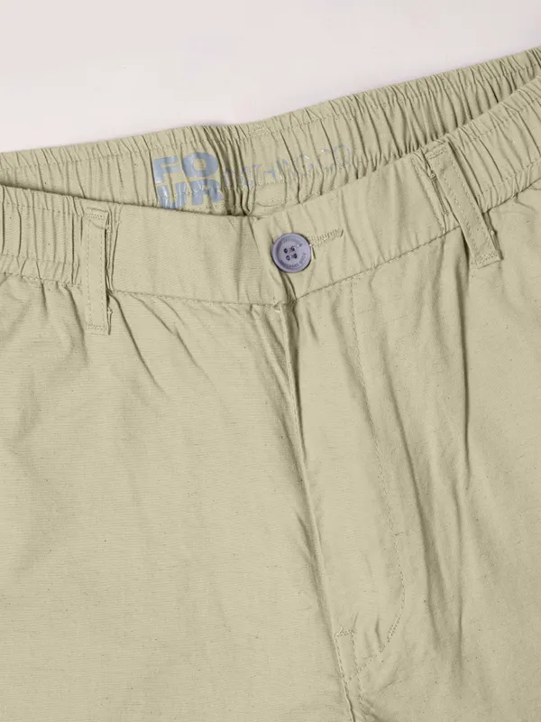 Mens_Olive_Green_Elastic_Waist_Casual_Trousers