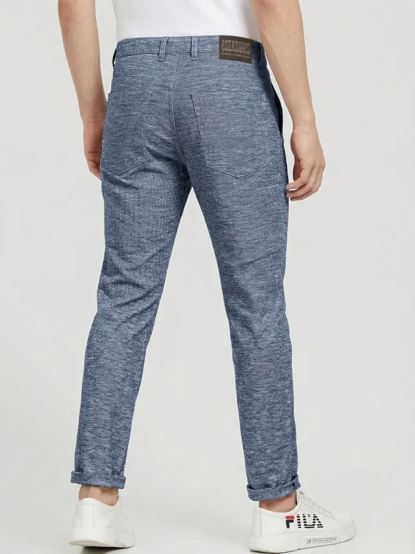 Mens_Blue_Textured_Slim_Fit_Casual_Trousers
