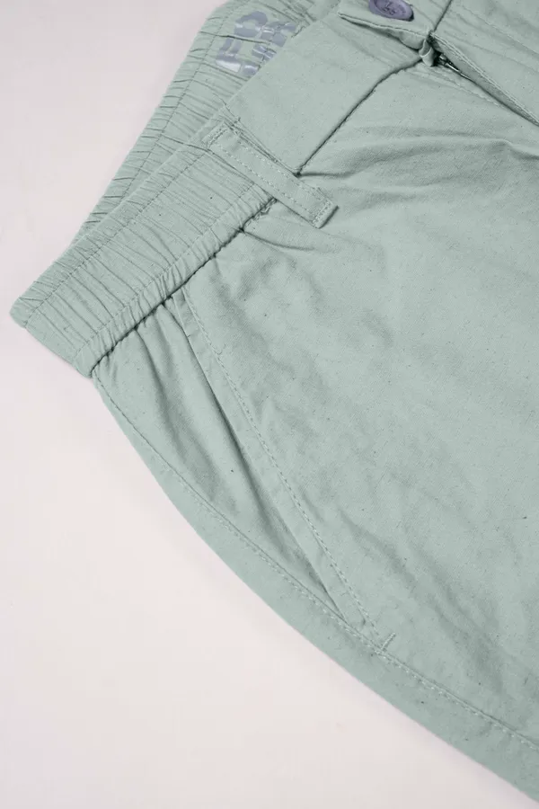 Mens_Sage_Green_Casual_Trousers_With_Elastic_Waistband
