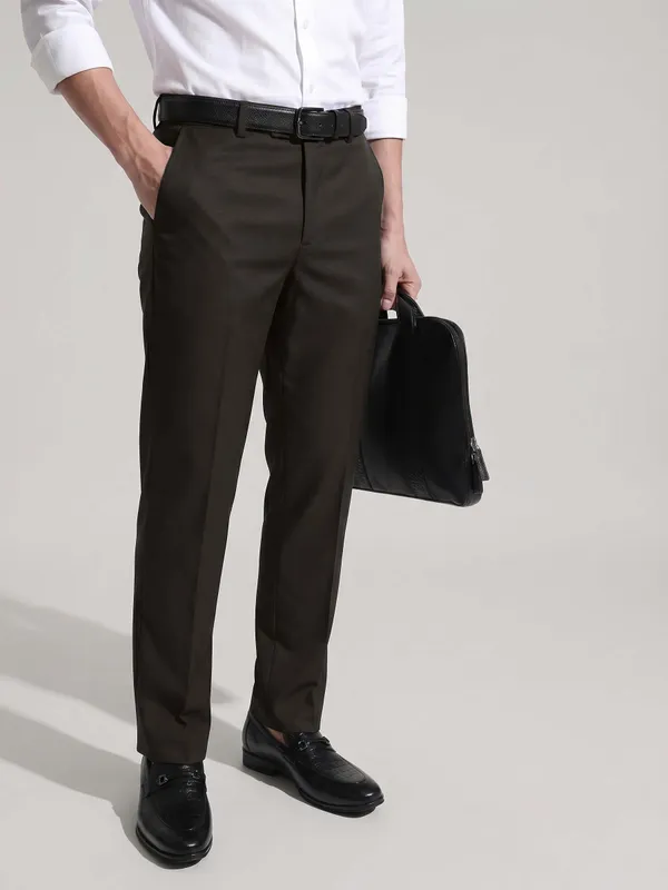 DARK_OLIVE_FLEXI_WAIST_formal_formal_trouser_for_Men