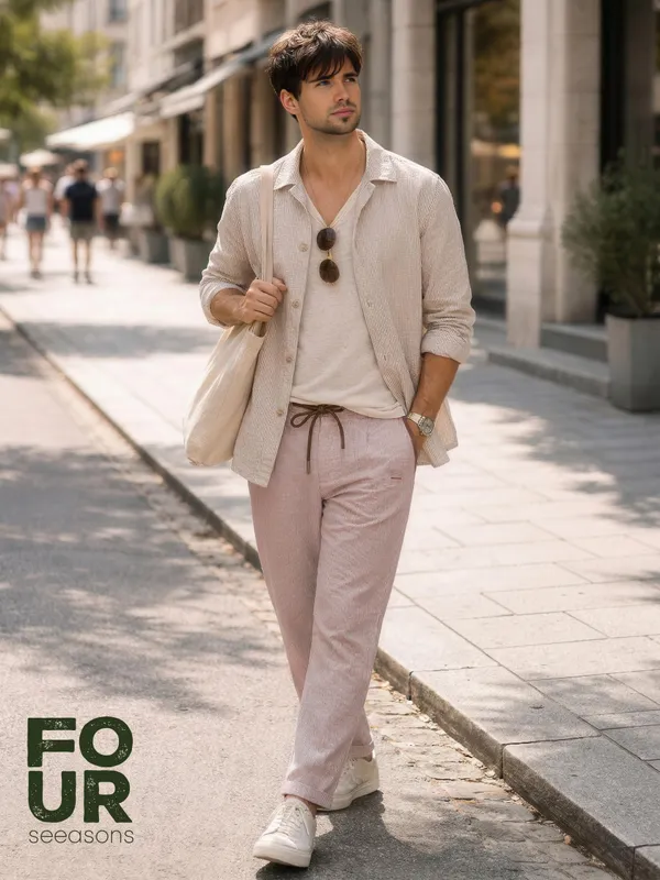 Brown_Striped_Cotton_Drawstring_Casual_Trousers_for_Men