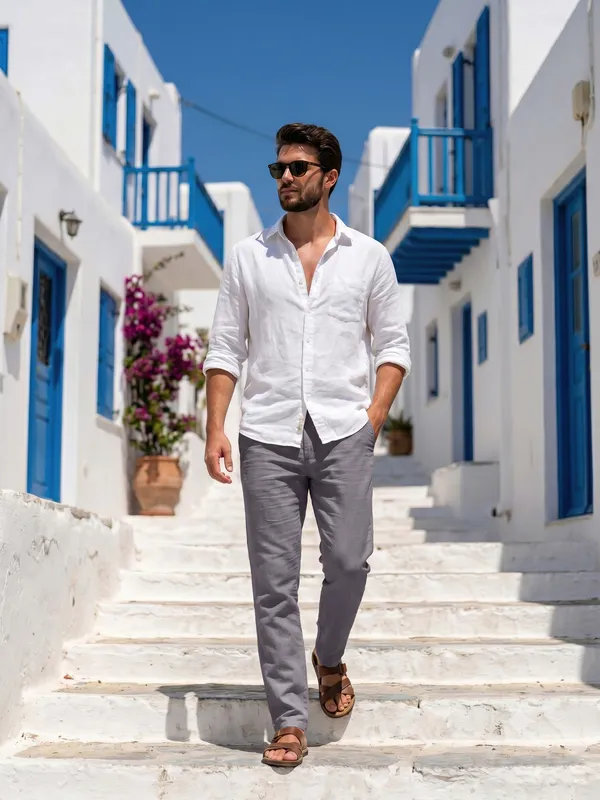 Dark_Grey_cool_linen__Flat_Front_linen_for_Men