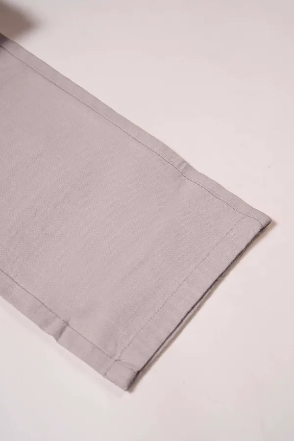 Mens_AIR_LINEN_Casual_Drawstring_Pants_Light_Grey