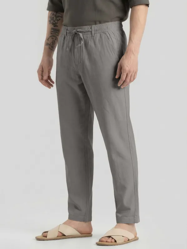 Mens_AIR_LINEN__Grey_Drawstring_Linen_Trousers
