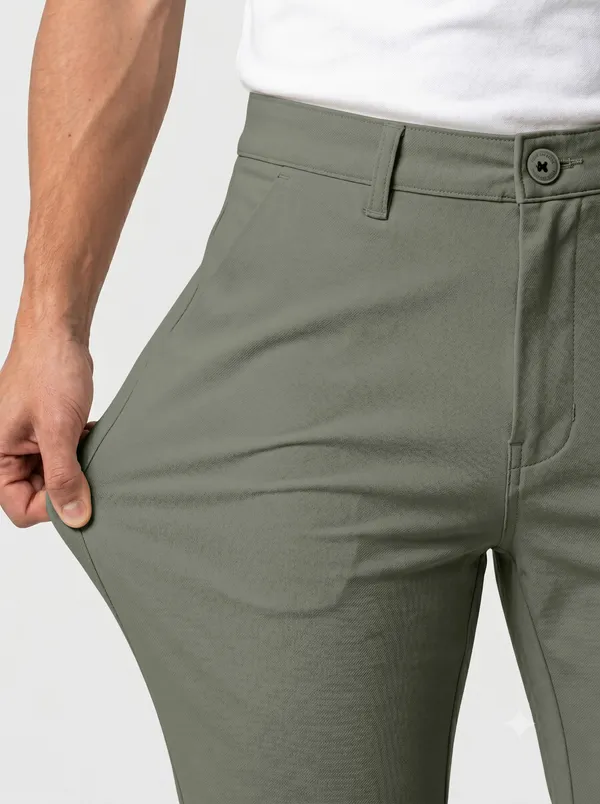 PISTA_Solid_Slim_Fit_4WAY_STRETCH_Trousers_for_Men