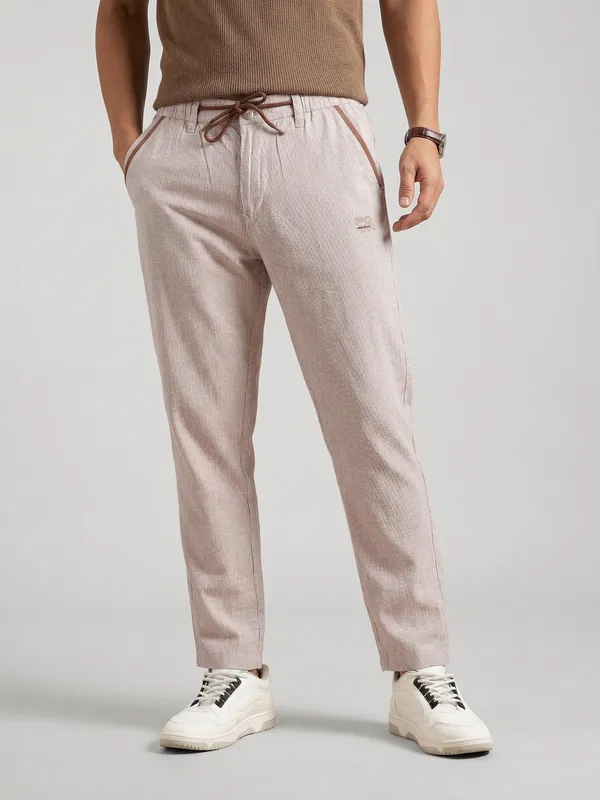 Brown_Striped_Cotton_Drawstring_Casual_Trousers_for_Men