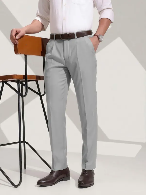 LIGHT_Grey__Formal_FLEXI_WAIST_Trousers_for_Men