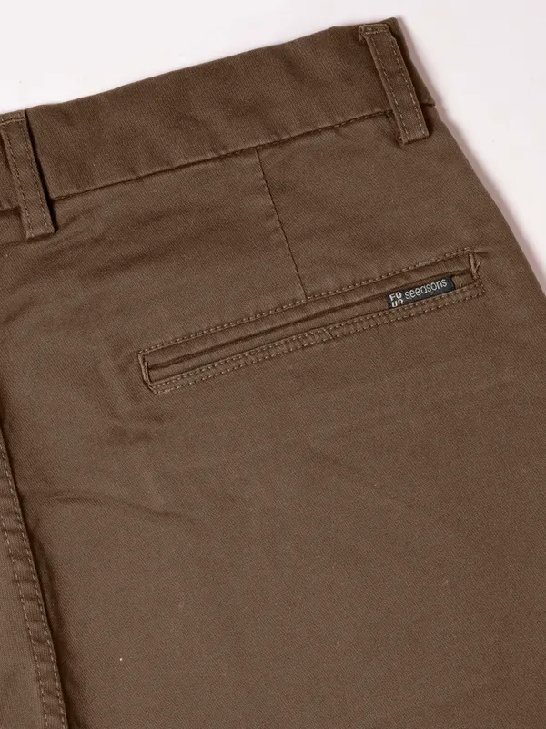 MOSS_Brown_Cotton_Casual_Chino_Trousers_for_Men