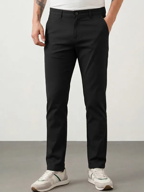 Black_Solid_Slim_Fit_4WAY_STRETCH_Trousers_for_Men