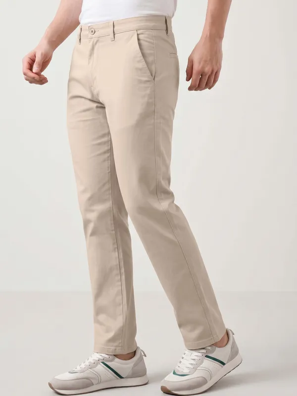 Beige_Solid_Slim_Fit_4WAY_STRETCH_Trousers_for_Men