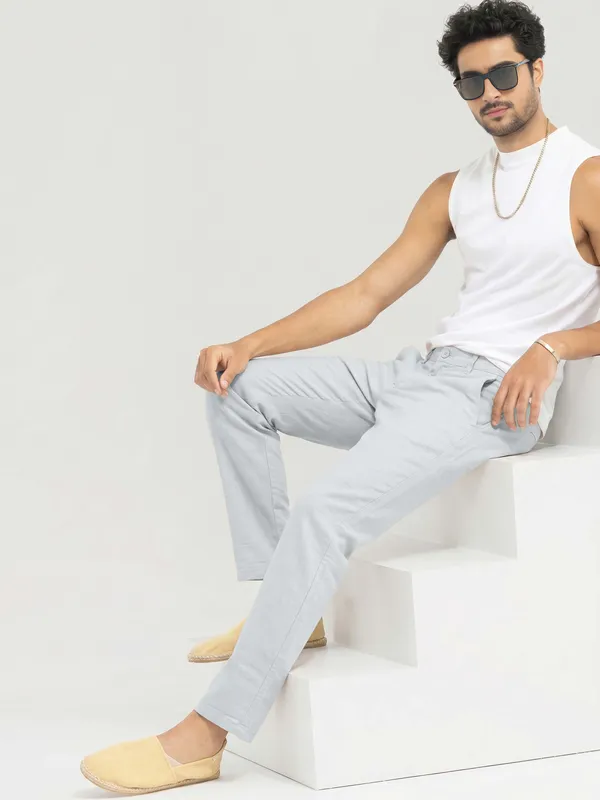 Light_grey_cool__linen_Flat_Front_trouser