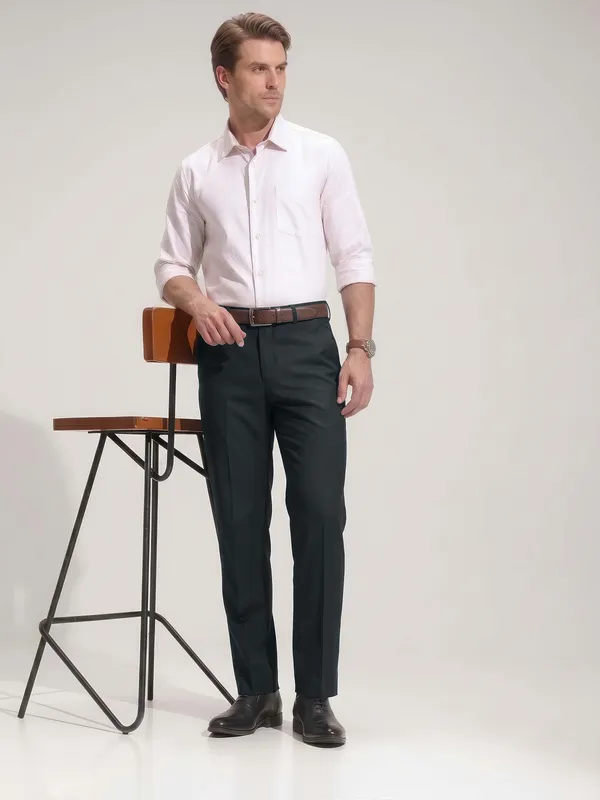 BOTTLE_GREEN__Formal_FLEXI_WAIST_Trousers_for_Men