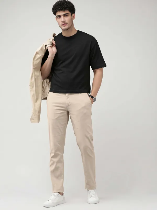 Cream__Cotton_Casual_Chino_Trousers_for_Men