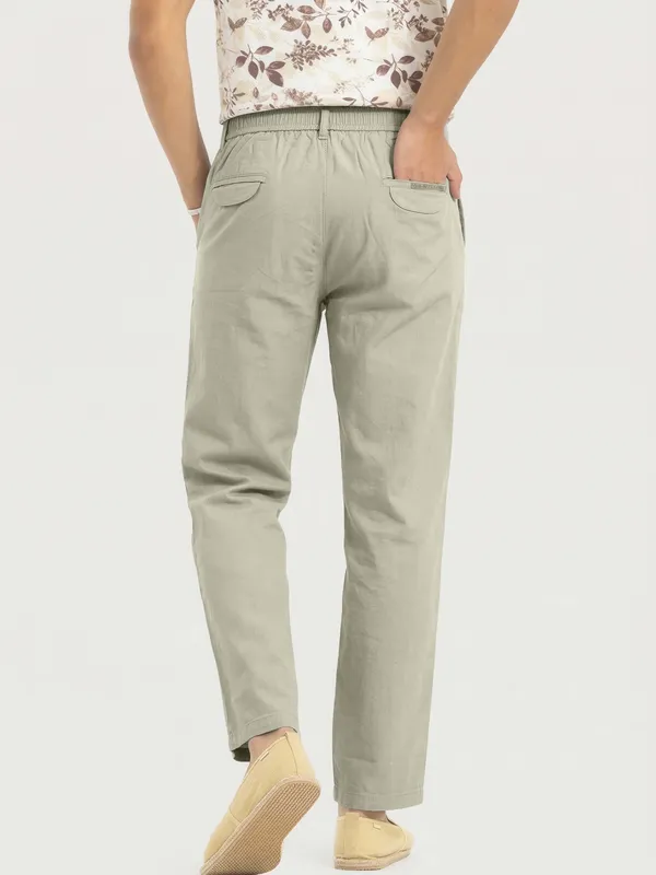 Mens_Sage_Green_Elasticated_Waist_Chino_Trousers