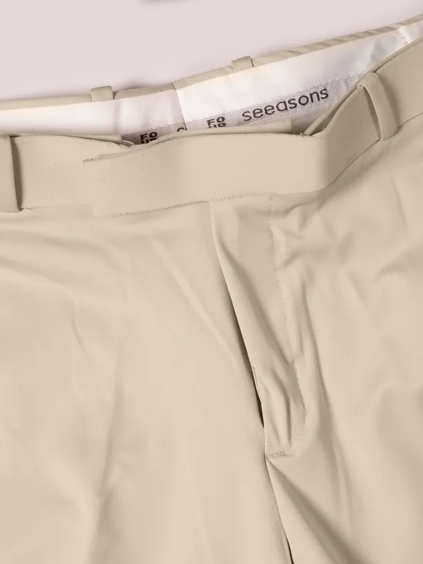 Beige_FLEXI_WAIST_formal_formal_trouser_for_Men