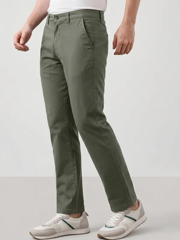 PISTA_Solid_Slim_Fit_4WAY_STRETCH_Trousers_for_Men