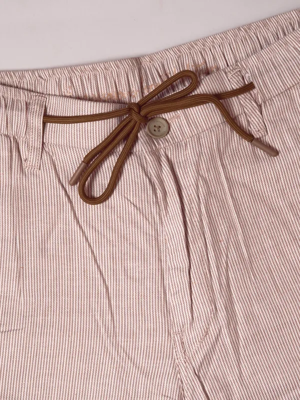 Brown_Striped_Cotton_Drawstring_Casual_Trousers_for_Men