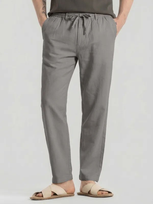 Mens_AIR_LINEN__Grey_Drawstring_Linen_Trousers