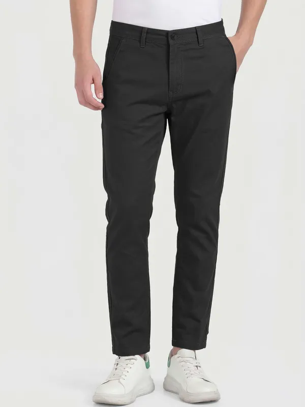 Men's_Slim_Fit_COTTON_l_Trousers_-_Black