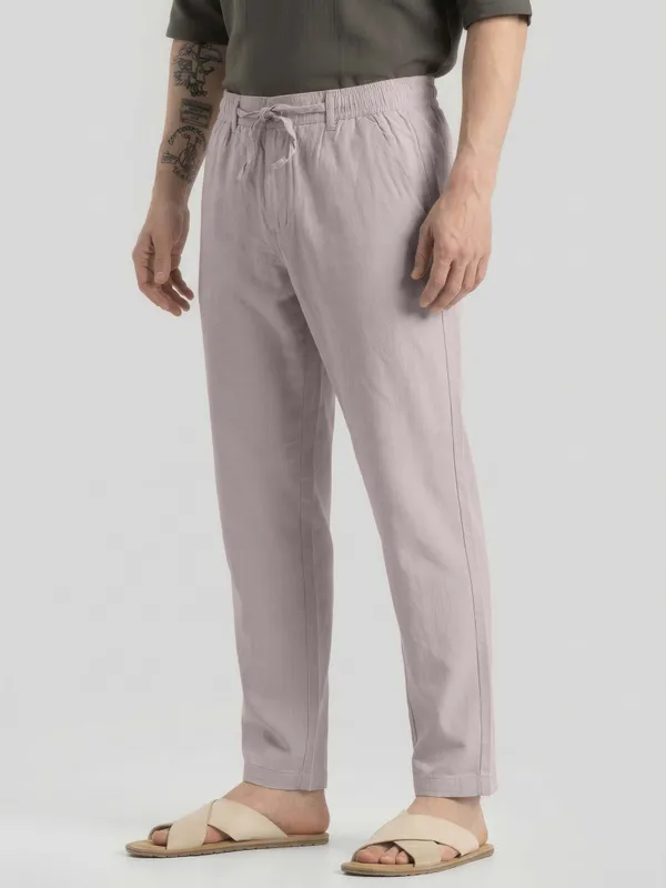 Mens_AIR_LINEN_Casual_Drawstring_Pants_Light_Grey