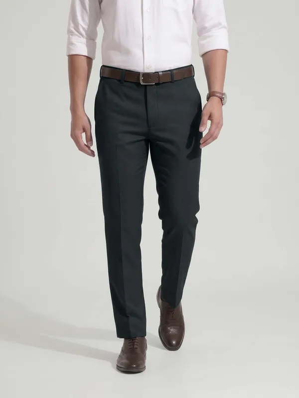 BOTTLE_GREEN__Formal_FLEXI_WAIST_Trousers_for_Men